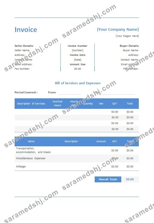 Free Construction Invoice Template 2